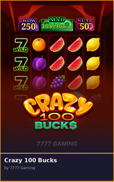 Crazy 100 Bucks